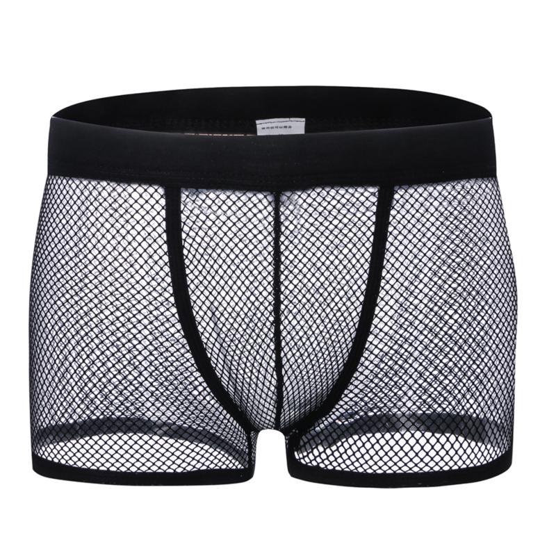 Men Sexy Boxer Underwear Summer Hollow Out Underwear Solid Color Breathtable Mesh Transparent Low Rise Panties Fashion, Green
Men Sexy Boxer Underwear Summer Hollow Out Underwear Solid Color Breathtable Mesh Transparent Low Rise Panties Fashion, Green
