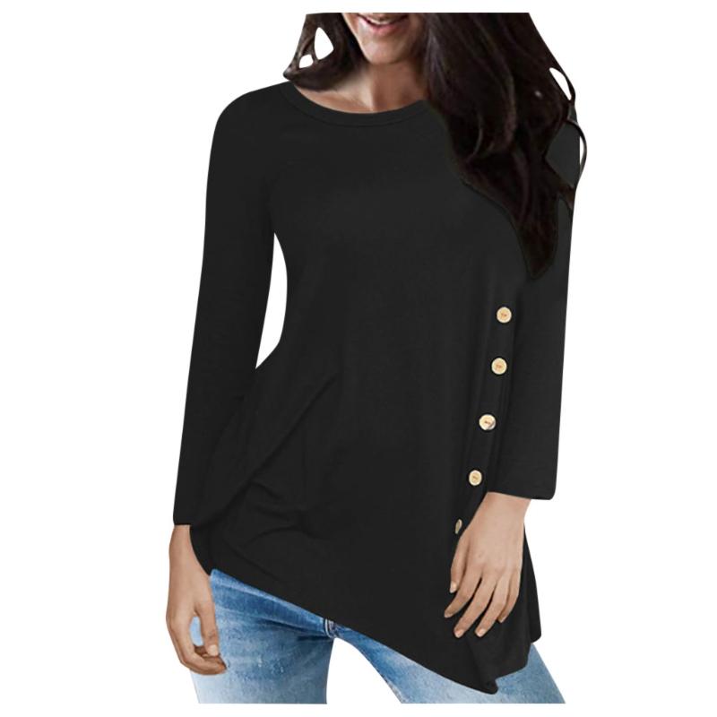 Solid Long Sleeve Irregular Shirts Loose Button Pullover Tops Blouse Ladies Solid Color Irregular Button Long Sleeve Blouses, Hot pink
Solid Long Sleeve Irregular Shirts Loose Button Pullover Tops Blouse Ladies Solid Color Irregular Button Long Sleeve Blouses, Hot pink