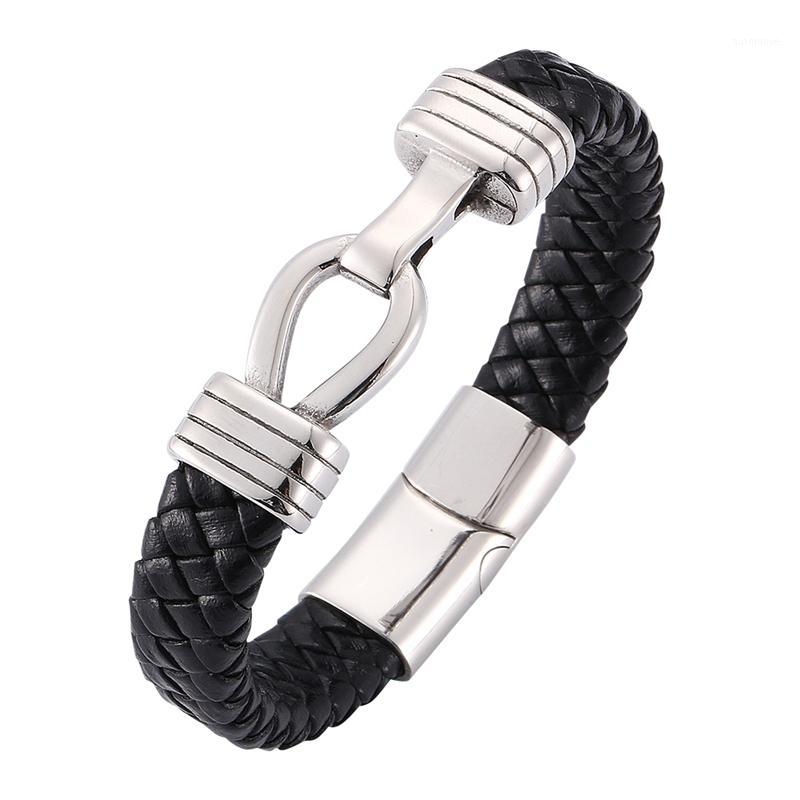 Fashion Men Black Leather Bracelets Bangles Charm Bracelets For Men Cross Card lock Punk Women Man Jewelry Gift BB02781
Fashion Men Black Leather Bracelets Bangles Charm Bracelets For Men Cross Card lock Punk Women Man Jewelry Gift BB02781
