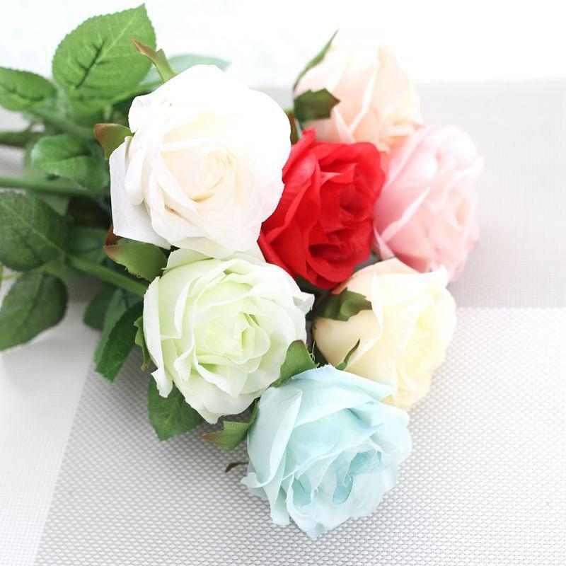 10pcs/lot Multi Color 45cm Height Single Stem Roses W/Leaves For Wedding And Valentine's Day Decorative Flowers, Beige
10pcs/lot Multi Color 45cm Height Single Stem Roses W/Leaves For Wedding And Valentine's Day Decorative Flowers, Beige