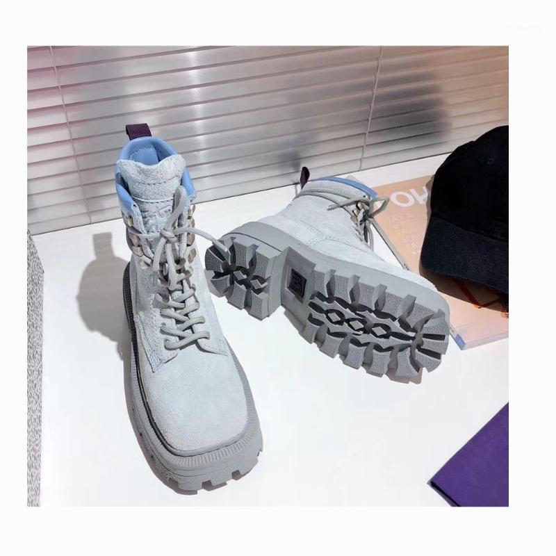 Women's New 2021 Square Head Platform Thick Heel Lace Up Handsome Versatile Motorcycle Boots Punk Short Boots1, Grey
Women's New 2021 Square Head Platform Thick Heel Lace Up Handsome Versatile Motorcycle Boots Punk Short Boots1, Grey