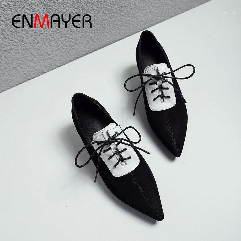ENMAYER 2019 Designers Party Pointed Toe Kid Suede Lace-Up Shoes Women Round Heel Mature Pumps Women Shoes Size 34-391, Black
ENMAYER 2019 Designers Party Pointed Toe Kid Suede Lace-Up Shoes Women Round Heel Mature Pumps Women Shoes Size 34-391, Black