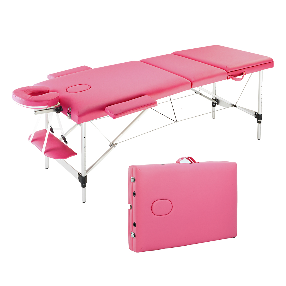 WACO Portable Massage SPA Bed, 3 Sections Folding Aluminum Tube Adjustable Headrest, Facial Beauty Body Building Salon Table Kit Pink
WACO Portable Massage SPA Bed, 3 Sections Folding Aluminum Tube Adjustable Headrest, Facial Beauty Body Building Salon Table Kit Pink