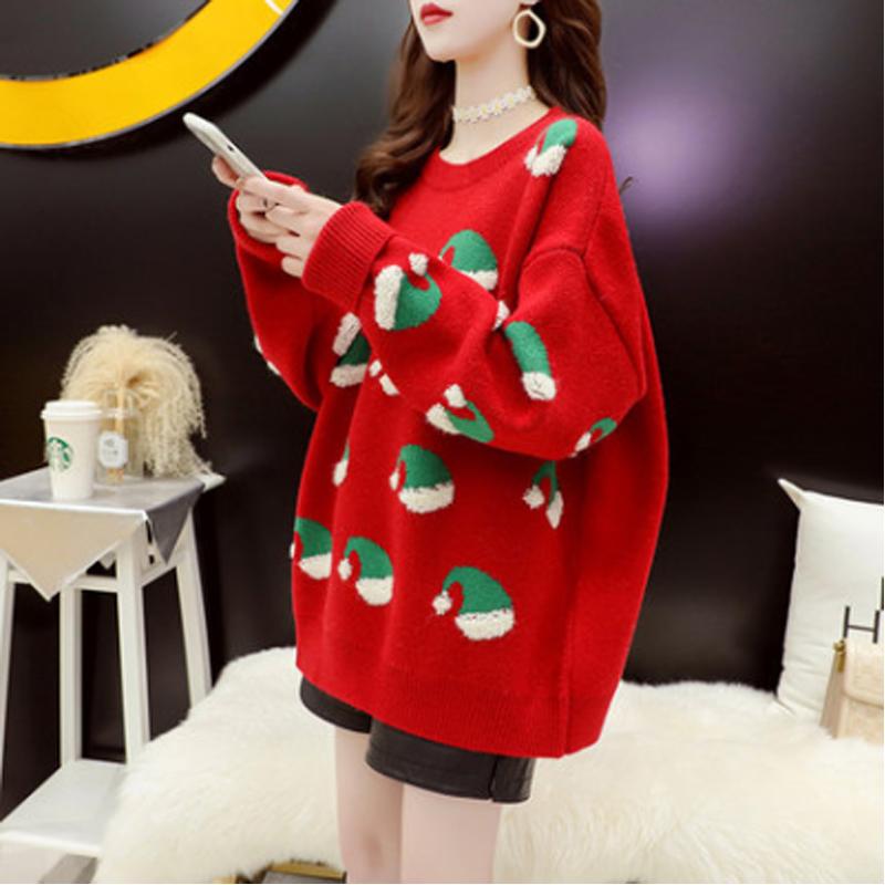 Merry Christmas Sweaters 2020 Winter Loose Women Ugly Sweater Lazy Style Red Tops Thick Jumpers Xmas Female, Beige
Merry Christmas Sweaters 2020 Winter Loose Women Ugly Sweater Lazy Style Red Tops Thick Jumpers Xmas Female, Beige