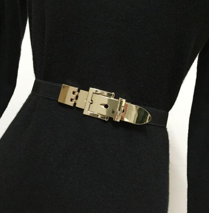 Women's runway fashion metal buckle elastic Cummerbunds female Dress Corsets Waistband Belts decoration belt R1523, Black
Women's runway fashion metal buckle elastic Cummerbunds female Dress Corsets Waistband Belts decoration belt R1523, Black