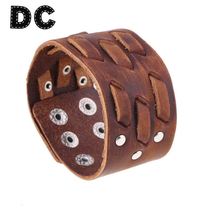 Tennis 2021 Punk Men Wide Bracelet Brown Leather Wristband Wrap Snap Bangle Vintage Jewelry
Tennis 2021 Punk Men Wide Bracelet Brown Leather Wristband Wrap Snap Bangle Vintage Jewelry