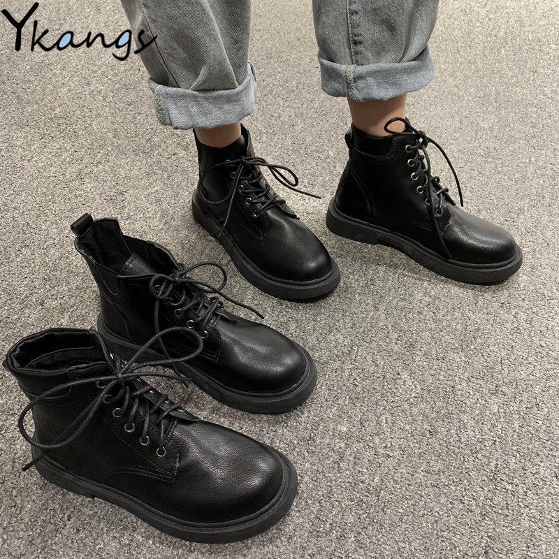Women Ankle Boots Autumn Lace Up Motorcycle Round Toe Med Heel Casual Black Winter Warm Combat Platform Shoes, 1910
Women Ankle Boots Autumn Lace Up Motorcycle Round Toe Med Heel Casual Black Winter Warm Combat Platform Shoes, 1910