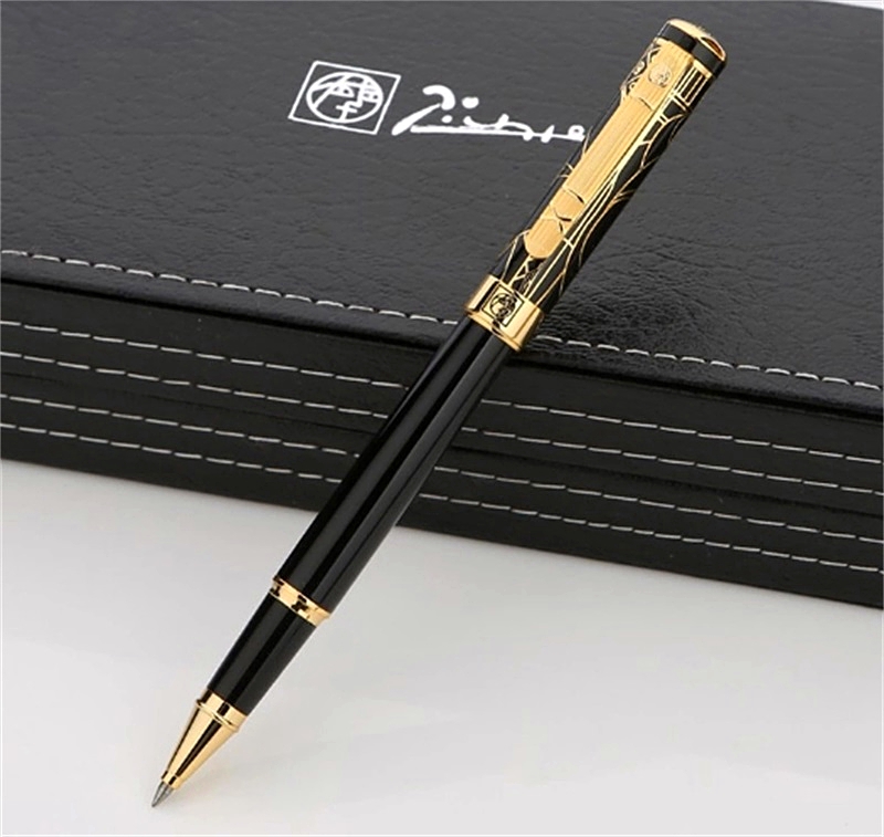 Luxury Picasso 902 Rollerball Pen Black Golden Plating Engrave Roller ball pen Business office supplies Writing Smooth options pens with Box, As picture show
Luxury Picasso 902 Rollerball Pen Black Golden Plating Engrave Roller ball pen Business office supplies Writing Smooth options pens with Box, As picture show