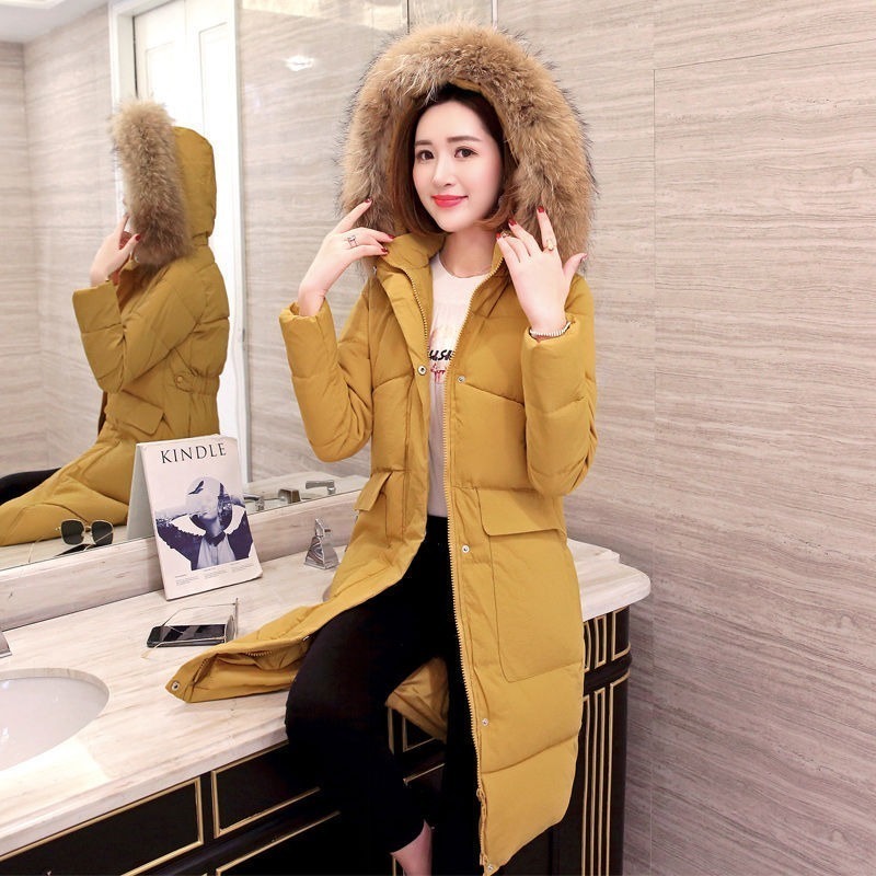 2019 Winter Down Jacket Women Ultra Light Duck Long Sleeve Down Warm Female Coat Female Hat Outwear 80 T200115