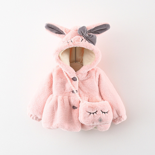 2020 Winter Girls Kids Coat Warm Velvet Faux Fur Jacket Children Baby wearing Infants Bow Ear Hooded Thicken Outwear Casaco+Bag, 05
2020 Winter Girls Kids Coat Warm Velvet Faux Fur Jacket Children Baby wearing Infants Bow Ear Hooded Thicken Outwear Casaco+Bag, 05