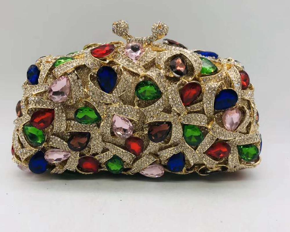 High Quality Crystal Luxury Handbags Women Designer Diamonds Rhinestones Women's Pouch Evening Bags Q1116
High Quality Crystal Luxury Handbags Women Designer Diamonds Rhinestones Women's Pouch Evening Bags Q1116