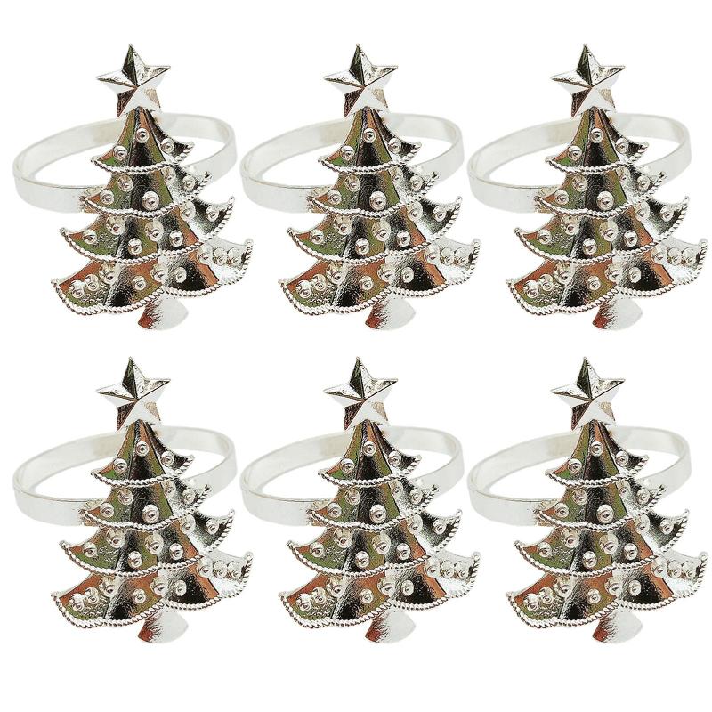 6Pcs Christmas Napkin Rings Christmas Tree Wedding Home Xmas Party Table Decor Towel Buckle Napkin Ring Table Decoration
6Pcs Christmas Napkin Rings Christmas Tree Wedding Home Xmas Party Table Decor Towel Buckle Napkin Ring Table Decoration