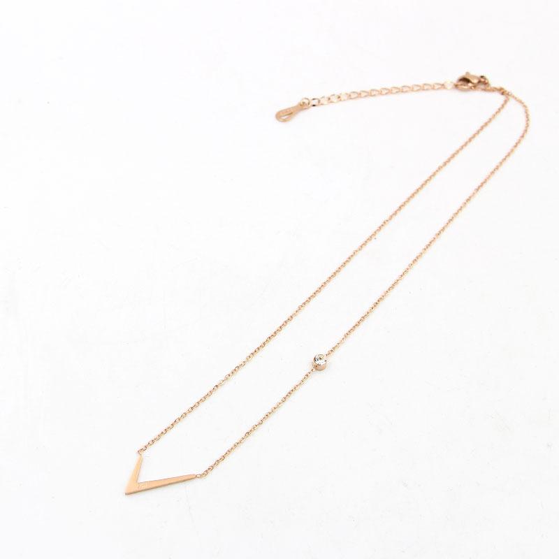 Martick Simple Necklace 316L Stainless Steel Irregular V Letter Shape Pendant Link Chain Necklace Jewelry For Girl P15
Martick Simple Necklace 316L Stainless Steel Irregular V Letter Shape Pendant Link Chain Necklace Jewelry For Girl P15