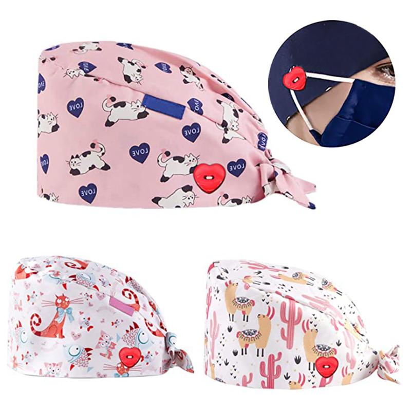 3PCS Fashion Printed Button Wholesale Unisex Cotton Adjustable Pet Work Hats Dust Cap Nursing Cap Elastic Beauty Hats Beauty, Blue;gray
3PCS Fashion Printed Button Wholesale Unisex Cotton Adjustable Pet Work Hats Dust Cap Nursing Cap Elastic Beauty Hats Beauty, Blue;gray