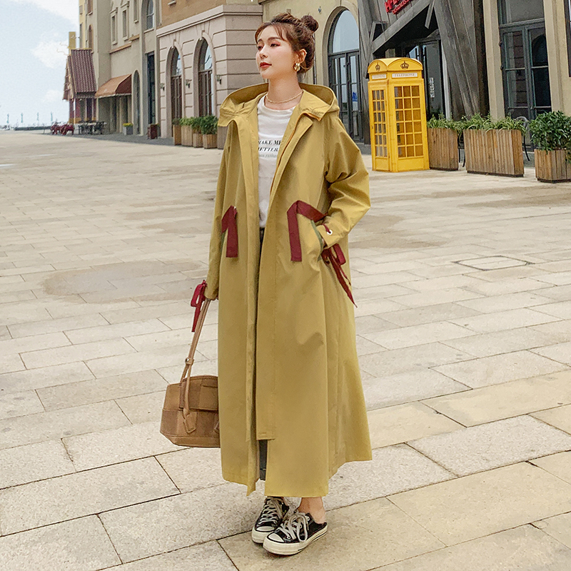 2021 New Women' Hooded Sweater Spring Korean New Loose Sleeves Long Fashion Casual Seam Trench Coat 7z Nbg3, Dark green.
2021 New Women' Hooded Sweater Spring Korean New Loose Sleeves Long Fashion Casual Seam Trench Coat 7z Nbg3, Dark green.