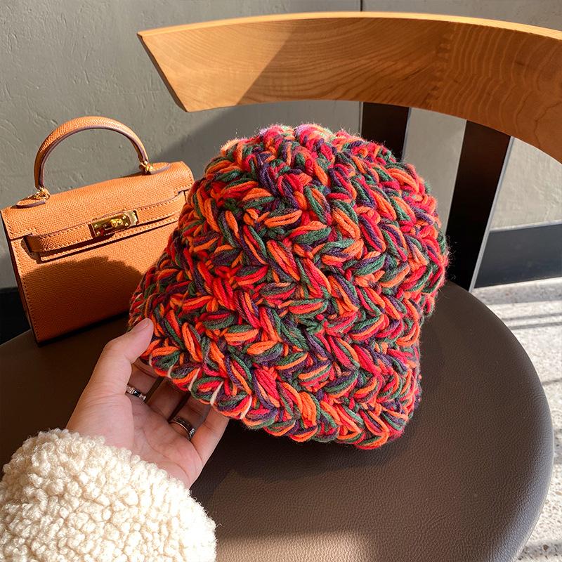 202011-mayshi9312 winter warm color line knitting lady Skullies Beanies cap women cool hat, Orange
202011-mayshi9312 winter warm color line knitting lady Skullies Beanies cap women cool hat, Orange