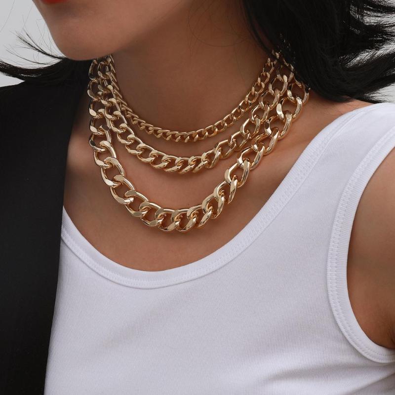 3Pcs/Set MultiLaye Punk Thick Chain Necklaces Women Statement Hip Hop Aluminum Thick Chain Necklace Party Jewelery Accessories
3Pcs/Set MultiLaye Punk Thick Chain Necklaces Women Statement Hip Hop Aluminum Thick Chain Necklace Party Jewelery Accessories