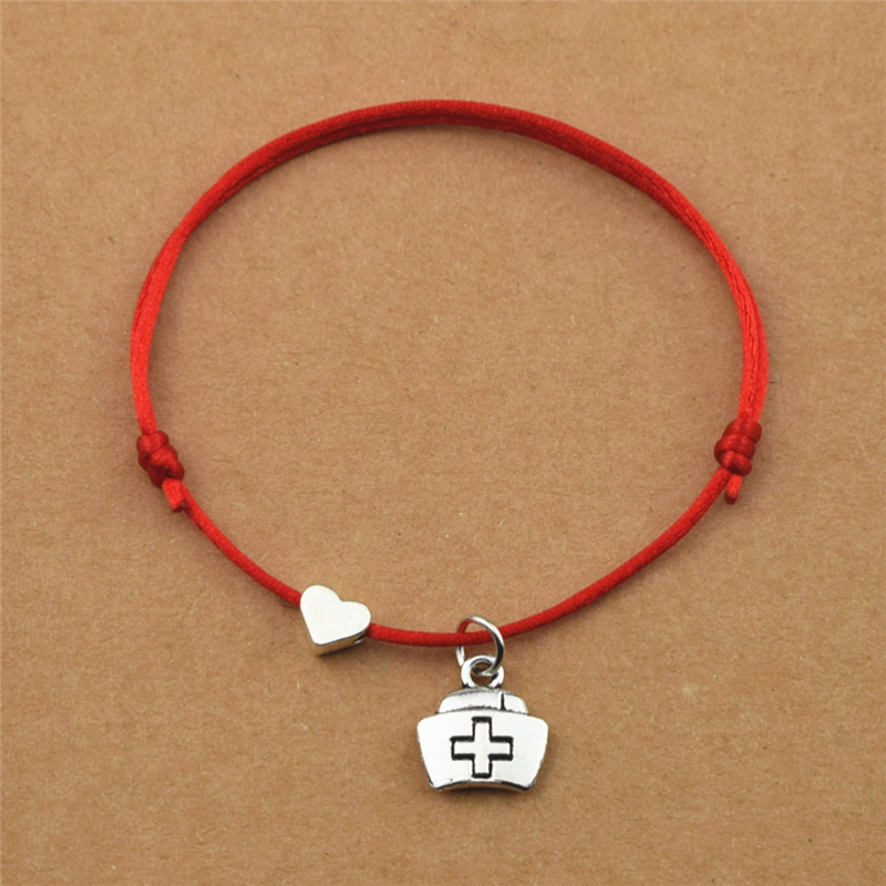New Red Cord String Black Cord Heart Charm First Aid Kit Medical Bag Box Pendant Bracelets Gifts for Doctor Nurse Lucky Jewelry
New Red Cord String Black Cord Heart Charm First Aid Kit Medical Bag Box Pendant Bracelets Gifts for Doctor Nurse Lucky Jewelry