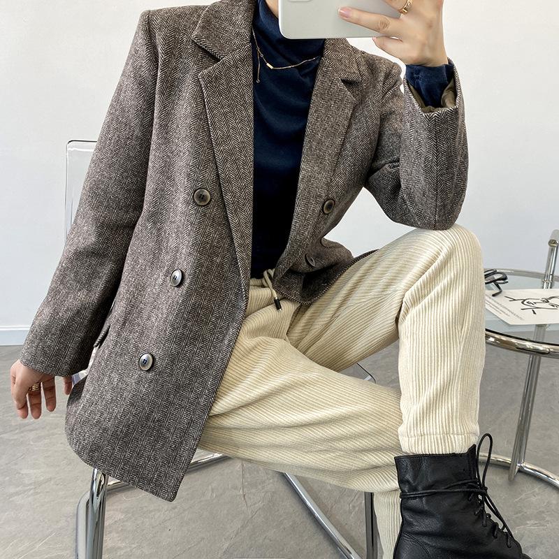 2020 Autumn and Winter Korean Style Long Commuter Suit Jacket Loose Casual Woolen Coat Female 10156, Dark gray
2020 Autumn and Winter Korean Style Long Commuter Suit Jacket Loose Casual Woolen Coat Female 10156, Dark gray