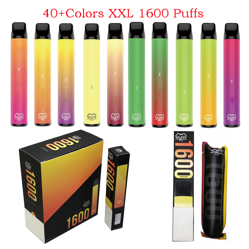 Puff XXL 1600 Puffs Disposable Vape Pen Pod 1000mAh 60+Colors Electronic Cigarette Kit
Puff XXL 1600 Puffs Disposable Vape Pen Pod 1000mAh 60+Colors Electronic Cigarette Kit