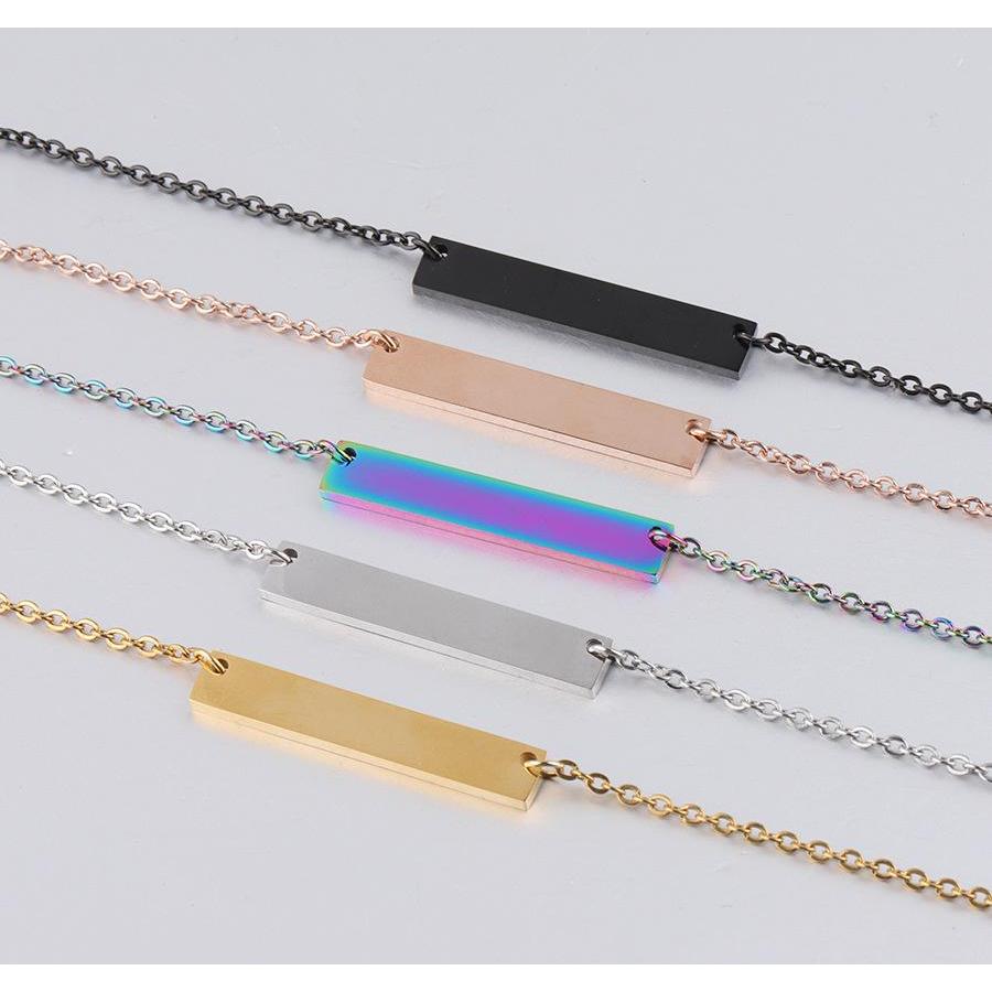 Blank Bar Pendant Necklace Stainless Steel Necklace Gold Rose Gold Silver Blank Bar Charm Pendant Jewelry For Buyer sqcFOP homes2007
Blank Bar Pendant Necklace Stainless Steel Necklace Gold Rose Gold Silver Blank Bar Charm Pendant Jewelry For Buyer sqcFOP homes2007