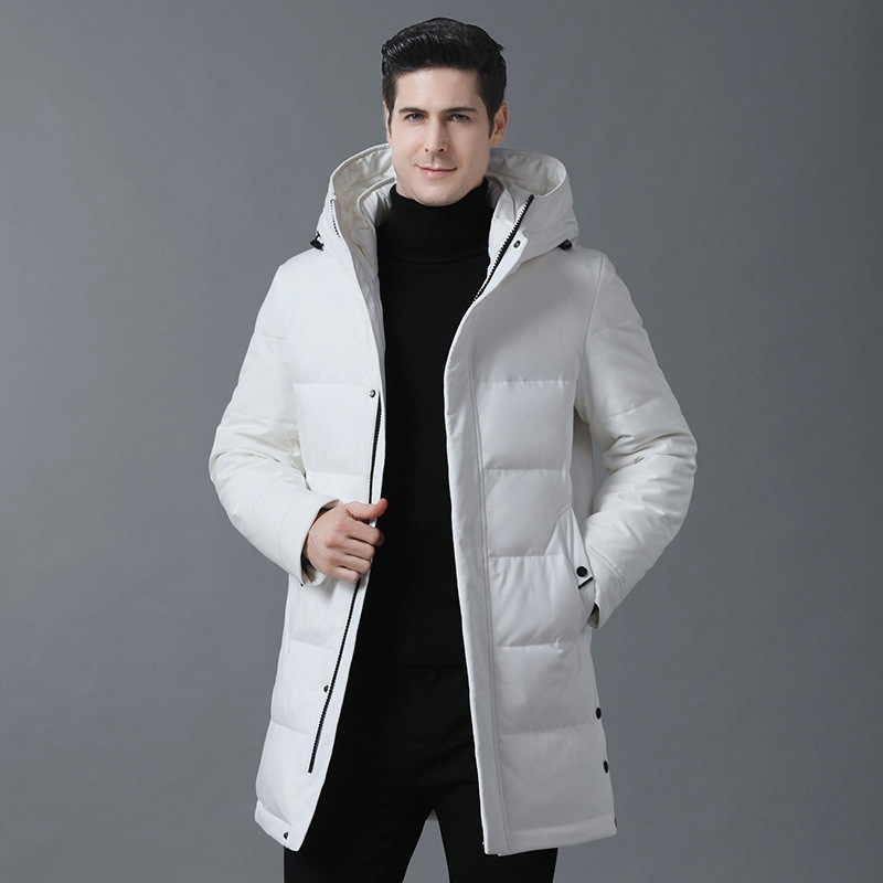 Causal Men Fashionable Male Thick Winter with Hood White Duck Down Long Parka Jacket Rp76, Black
Causal Men Fashionable Male Thick Winter with Hood White Duck Down Long Parka Jacket Rp76, Black