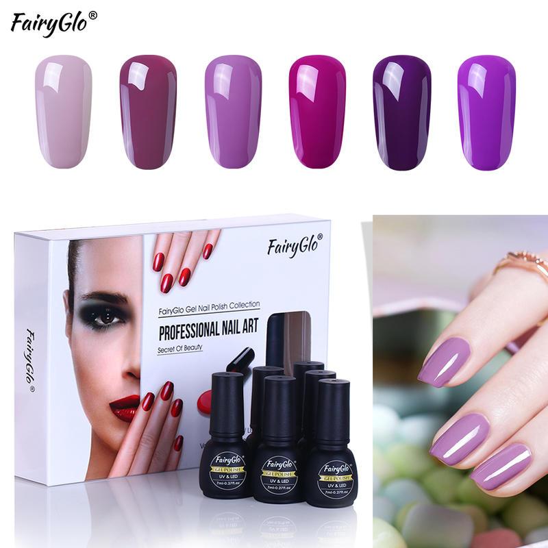 FairyGlo 6pcs/12pcs Gel Polish Set Soak Off Pure Color Gel Lacquer Nail Art Manicure Kit Long Lasting Varnishes Hybrid Nail
FairyGlo 6pcs/12pcs Gel Polish Set Soak Off Pure Color Gel Lacquer Nail Art Manicure Kit Long Lasting Varnishes Hybrid Nail