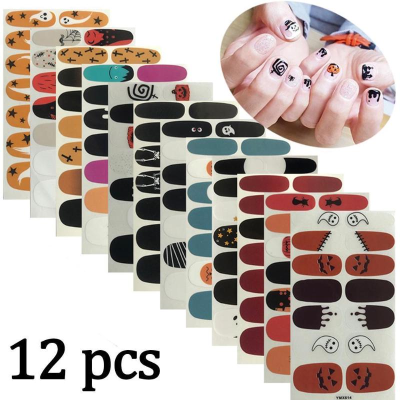 2020 new cross-border nail stickers 12 sets of Halloween stickers nail decoration U2X0 
2020 new cross-border nail stickers 12 sets of Halloween stickers nail decoration U2X0