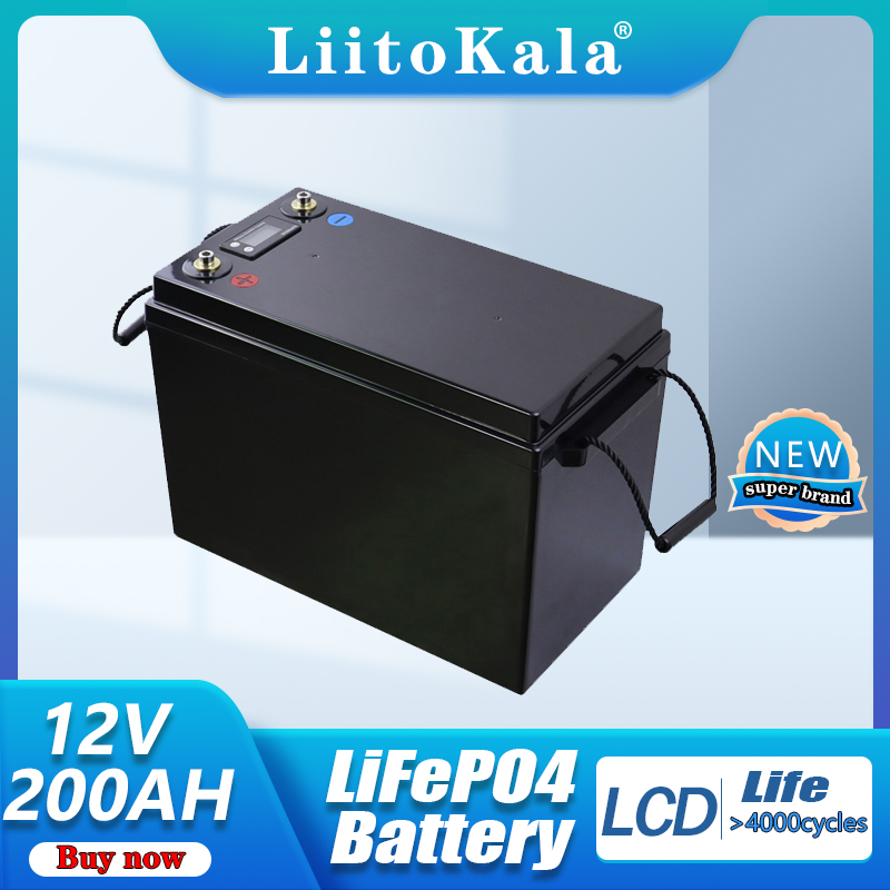 LiitoKala 12V 12.8V batteries pack 90Ah 100Ah 120Ah 150Ah 180Ah 200Ah 280Ah 300Ah LiFePO4 Battery For RV Campers Golf Cart Off-Road Off-grid
LiitoKala 12V 12.8V batteries pack 90Ah 100Ah 120Ah 150Ah 180Ah 200Ah 280Ah 300Ah LiFePO4 Battery For RV Campers Golf Cart Off-Road Off-grid