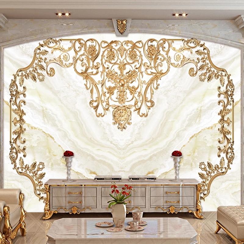 European Style Wallpaper 3D Relief Golden Pattern Marble Photo Wall Mural Living Room TV Sofa Hotel Luxury Decor Papel De Parede, Mu4073 02
European Style Wallpaper 3D Relief Golden Pattern Marble Photo Wall Mural Living Room TV Sofa Hotel Luxury Decor Papel De Parede, Mu4073 02