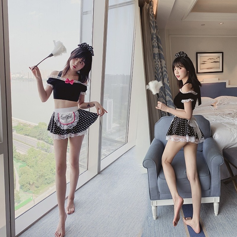 New Japanese cosplay maid's uniform sexy costumes erotic lingerie hot play NW8D, Black
New Japanese cosplay maid's uniform sexy costumes erotic lingerie hot play NW8D, Black