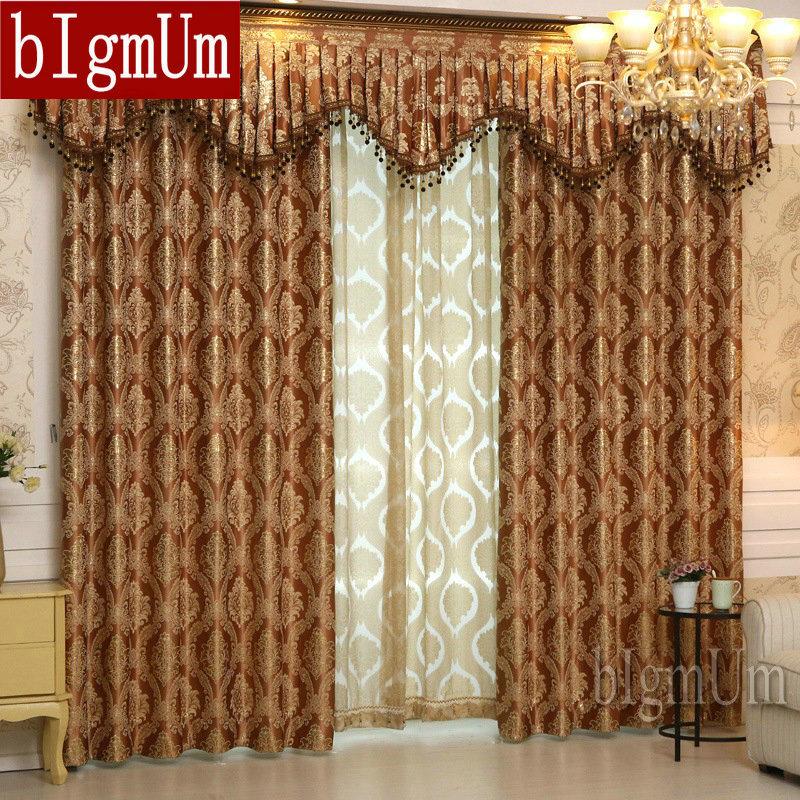 Luxury Window Curtains+Valance For Living Room/Bedrooms /Jacquard Curtains For Home Furnishing/Treatment Sold By Complete Set, Color no 2
Luxury Window Curtains+Valance For Living Room/Bedrooms /Jacquard Curtains For Home Furnishing/Treatment Sold By Complete Set, Color no 2
