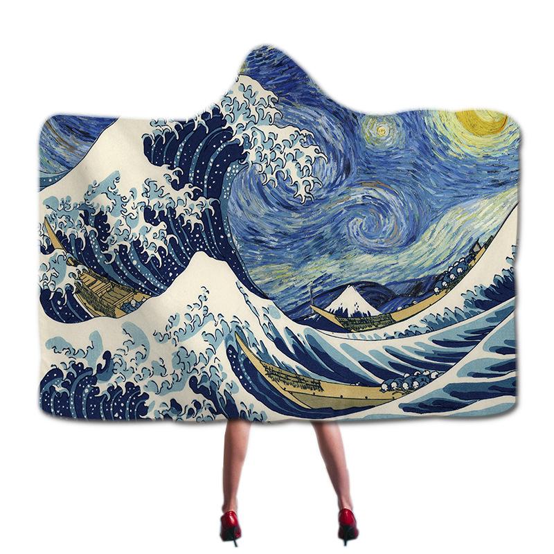 Japanese Wave Landscape Hooded Blanket Portable Winter Wearable Microfiber Hoodie Blanket Cloak Blankets Sofa Bed Throw Blankets
Japanese Wave Landscape Hooded Blanket Portable Winter Wearable Microfiber Hoodie Blanket Cloak Blankets Sofa Bed Throw Blankets