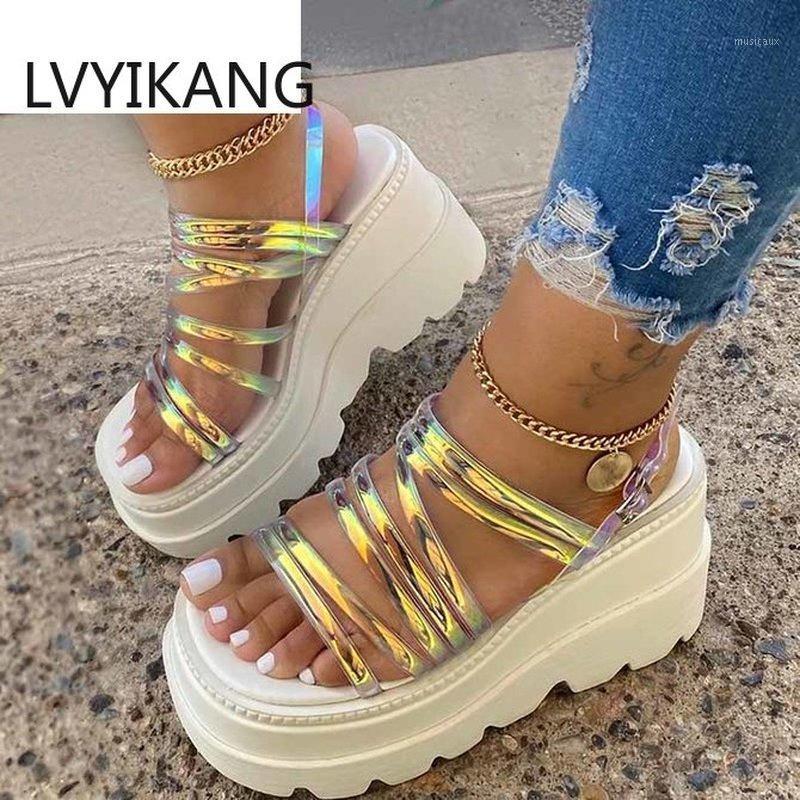 Women Sandals 2020 Fashion Wedge Platform Gladiator Sandals for Women Summer Shoes High Heel Sandal Female Sandalias Mujer1, Multi
Women Sandals 2020 Fashion Wedge Platform Gladiator Sandals for Women Summer Shoes High Heel Sandal Female Sandalias Mujer1, Multi