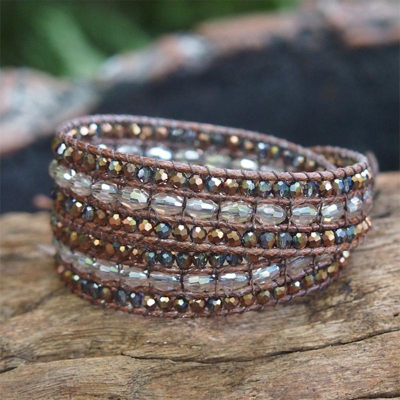 Retro Sparkling Crystal Wrap Bracelet for Women Boho Geometric 3Rows 2Layers Beaded Bracelets Ethnic Bohemian Jewelry Gifts
Retro Sparkling Crystal Wrap Bracelet for Women Boho Geometric 3Rows 2Layers Beaded Bracelets Ethnic Bohemian Jewelry Gifts