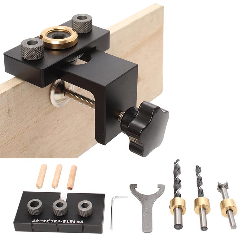 Woodworking 3 in 1 Adjustable Doweling Jig 8/15mm Drill Bit Pocket Hole Jig Guide Kit For Furniture Connecting Hole Puncher
Woodworking 3 in 1 Adjustable Doweling Jig 8/15mm Drill Bit Pocket Hole Jig Guide Kit For Furniture Connecting Hole Puncher