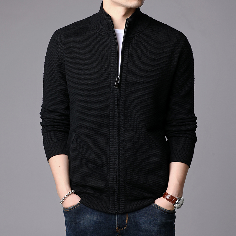 New Fashion Jackets Mens Stand Collar Cardigan Trend Streetwear Overcoat Winter Slim Fit Windbreaker Casual Coat Men Clothing 201118