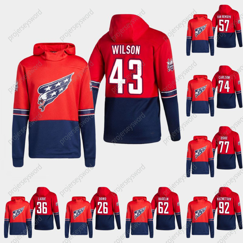 Washington Capitals 2021 Reverse Retro Pullover Hoodie Tom Wilson John Carlson T.J. Oshie Evgeny Kuznetsov Trevor van Riemsdyk Carl Hagelin, 20 lars eller
Washington Capitals 2021 Reverse Retro Pullover Hoodie Tom Wilson John Carlson T.J. Oshie Evgeny Kuznetsov Trevor van Riemsdyk Carl Hagelin, 20 lars eller