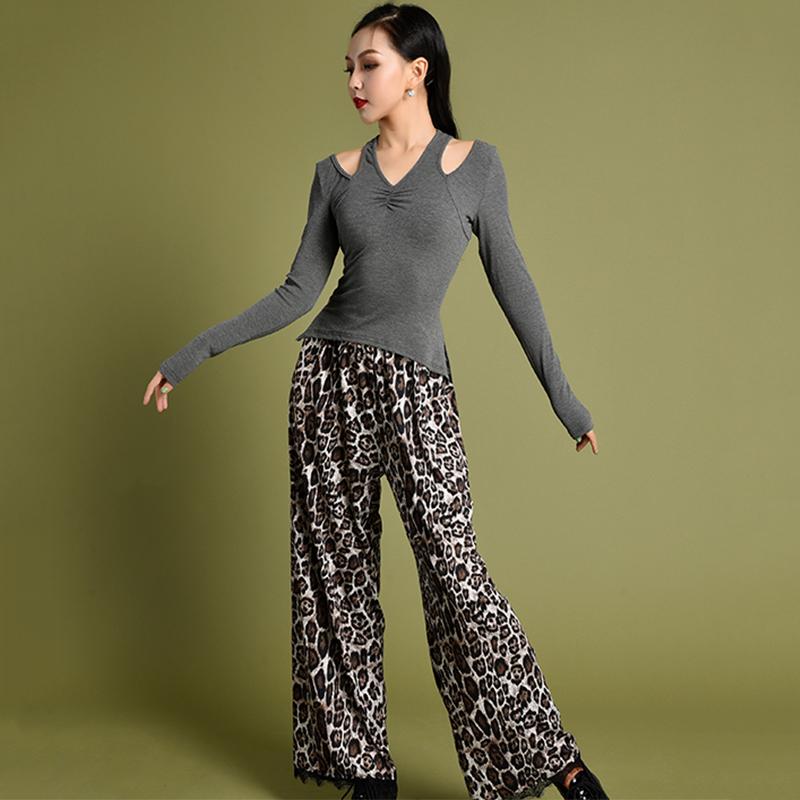 Latin Dance Dress Long Sleeved Off-Shoulder Top Loose Leopard Print Pants Tango Cha Cha Rumba Samba Salsa Practice Wear DNV12432, Tops
Latin Dance Dress Long Sleeved Off-Shoulder Top Loose Leopard Print Pants Tango Cha Cha Rumba Samba Salsa Practice Wear DNV12432, Tops