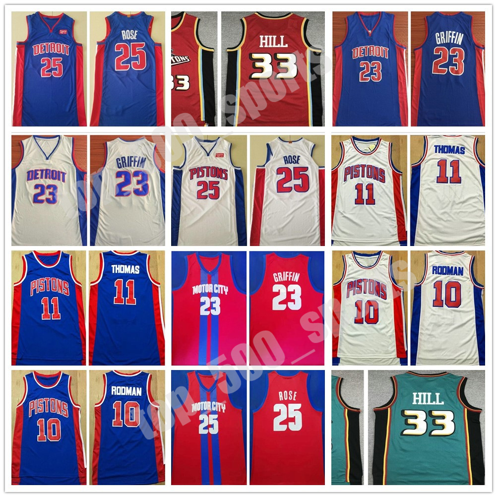 Stitched Men Dennis 10 Rodman Isiah 11 Thomas Blake 23 Griffin Derrick 25 Rose Grant 33 Hill Jersey Basketball 2021 College Shirts, Colour 1
Stitched Men Dennis 10 Rodman Isiah 11 Thomas Blake 23 Griffin Derrick 25 Rose Grant 33 Hill Jersey Basketball 2021 College Shirts, Colour 1