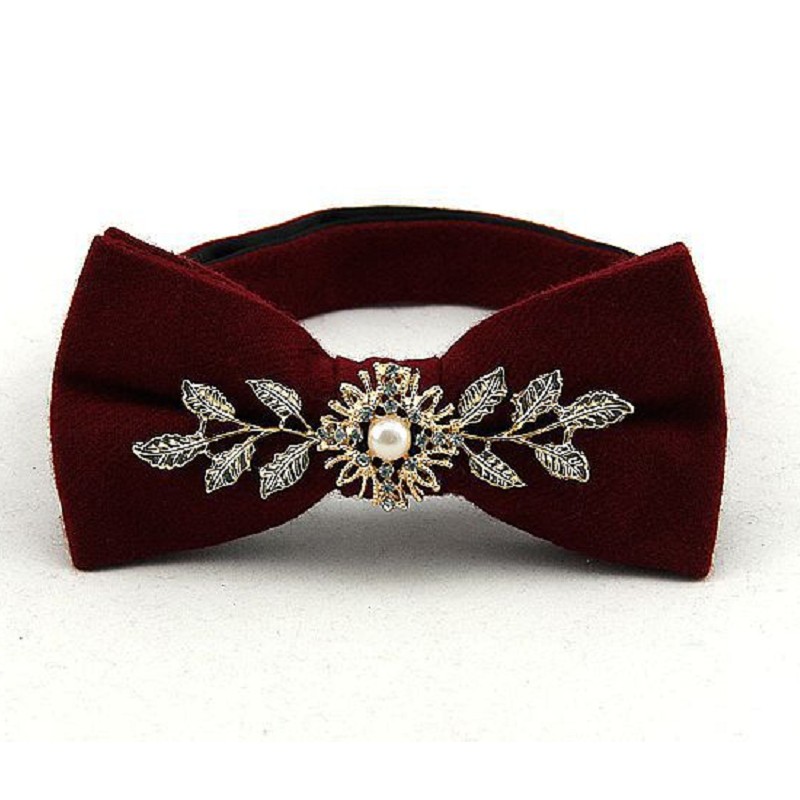 finest neckwear for men evening party wedding bow tie diamond butterfly wool bowknot casual bowties stage boxed gift