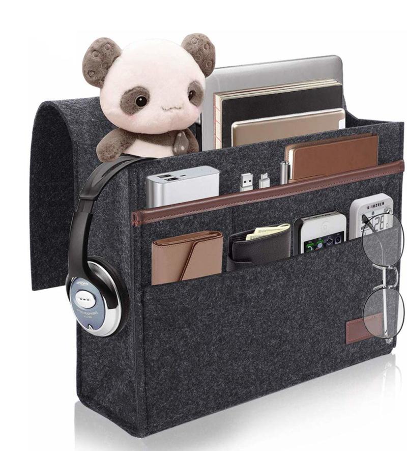 Practical Felt Hanging Storage Pockets Book Phone Storage Bag For Bed Table Sofa Bedside Organizer Bed Desk Bag LA56
Practical Felt Hanging Storage Pockets Book Phone Storage Bag For Bed Table Sofa Bedside Organizer Bed Desk Bag LA56