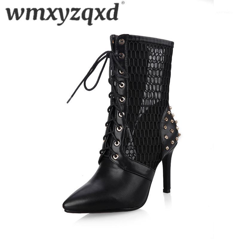 Dames Laarsjes Semi-boots Made of Genuine Leather Spring and Autumn Grid High Heel Boots Fashion Mature Lace Up Boots WMXYZQXD1, Sky blue
Dames Laarsjes Semi-boots Made of Genuine Leather Spring and Autumn Grid High Heel Boots Fashion Mature Lace Up Boots WMXYZQXD1, Sky blue