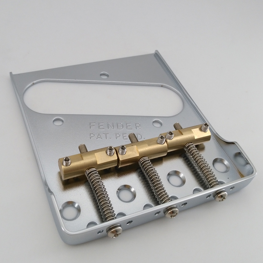 Telecaster guitar vintage bridge Double Northed Way Chrome for Fender guitar well Brass Saddles
Telecaster guitar vintage bridge Double Northed Way Chrome for Fender guitar well Brass Saddles