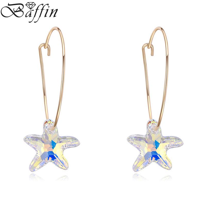 BAFFIN Made With Elements Crystal Starfish Hoop Earrings For Women Fashion Jewelry Party Accessories
BAFFIN Made With Elements Crystal Starfish Hoop Earrings For Women Fashion Jewelry Party Accessories