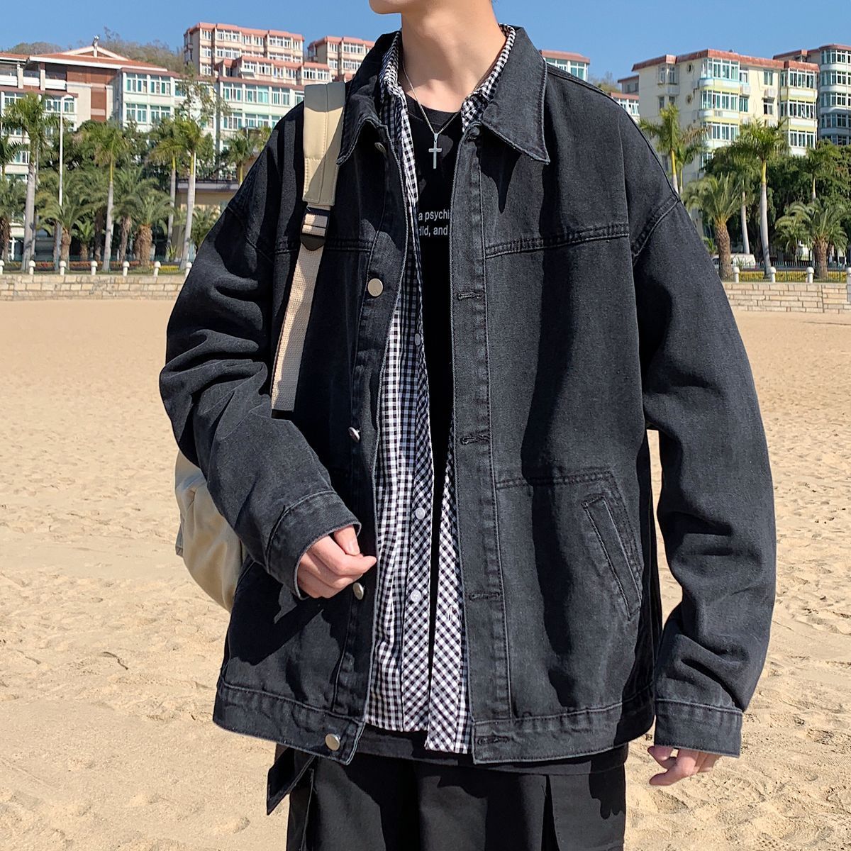 New Men' Casual Oversize Jackets 2021 Fashion Woman Korean Streetwear Coats Male Denim Clothing Hip Hop 88zb, Blue
New Men' Casual Oversize Jackets 2021 Fashion Woman Korean Streetwear Coats Male Denim Clothing Hip Hop 88zb, Blue