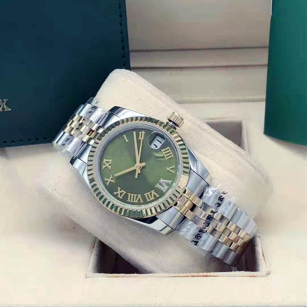 31mm Diamond Womens Watches Ladies Rolejes Watch Rose Gold Automatic Movement Mechanical Steel Lady Wristwatches