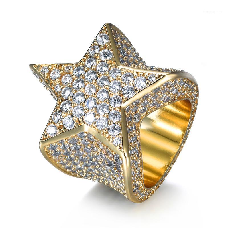 Wedding Rings US7 Fashion Five Star Men Gold Silver Color Iced Out Cubic Zircon Fully Cover Pave Setting Jewelry Ring Gifts1
Wedding Rings US7 Fashion Five Star Men Gold Silver Color Iced Out Cubic Zircon Fully Cover Pave Setting Jewelry Ring Gifts1