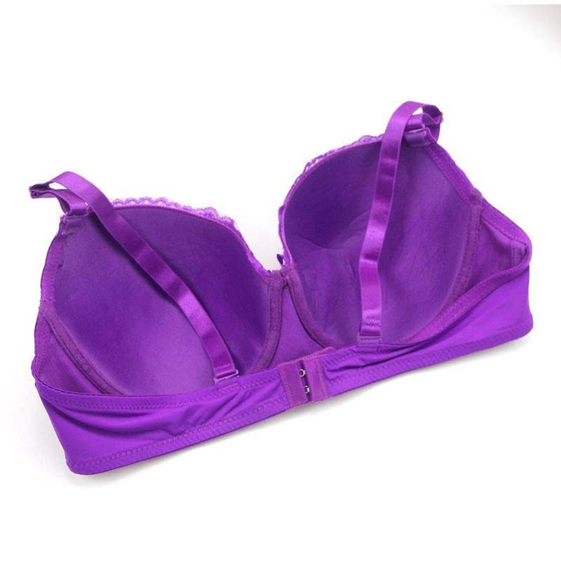 Sexy Lace Women's Bras Plus Size Adjust Straps Floral Thin Bra Lingerie 100E Female Plunge Push Up Cotton Wired Bust Underwear 201202