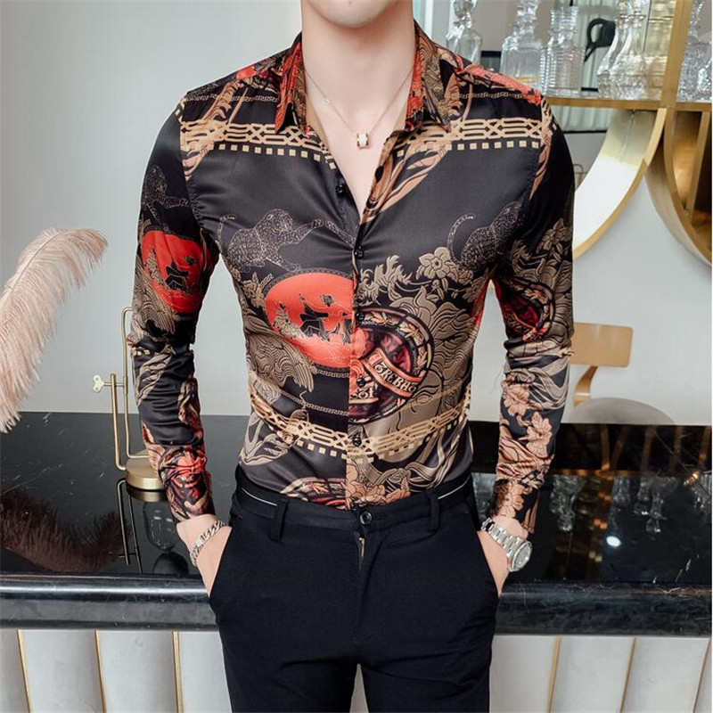 2021 New Fall Fashion Print Brand Clothes Chemise Homme Long-sleeved Slim Fit Floral Men Club Formal Social Tuxedo Shirt L2vb, Red
2021 New Fall Fashion Print Brand Clothes Chemise Homme Long-sleeved Slim Fit Floral Men Club Formal Social Tuxedo Shirt L2vb, Red